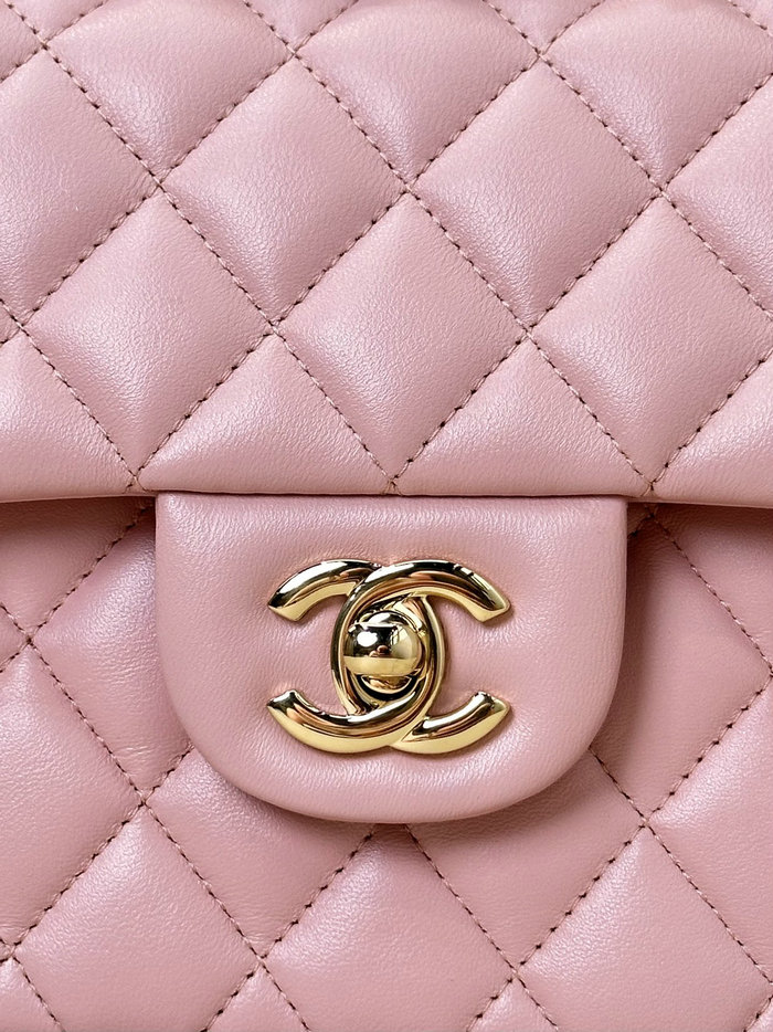 Small Chanel Lambskin Flap Bag A01117 Pink