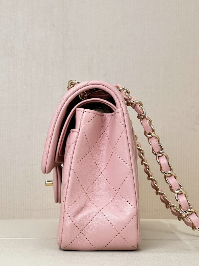 Small Chanel Lambskin Flap Bag A01117 Pink