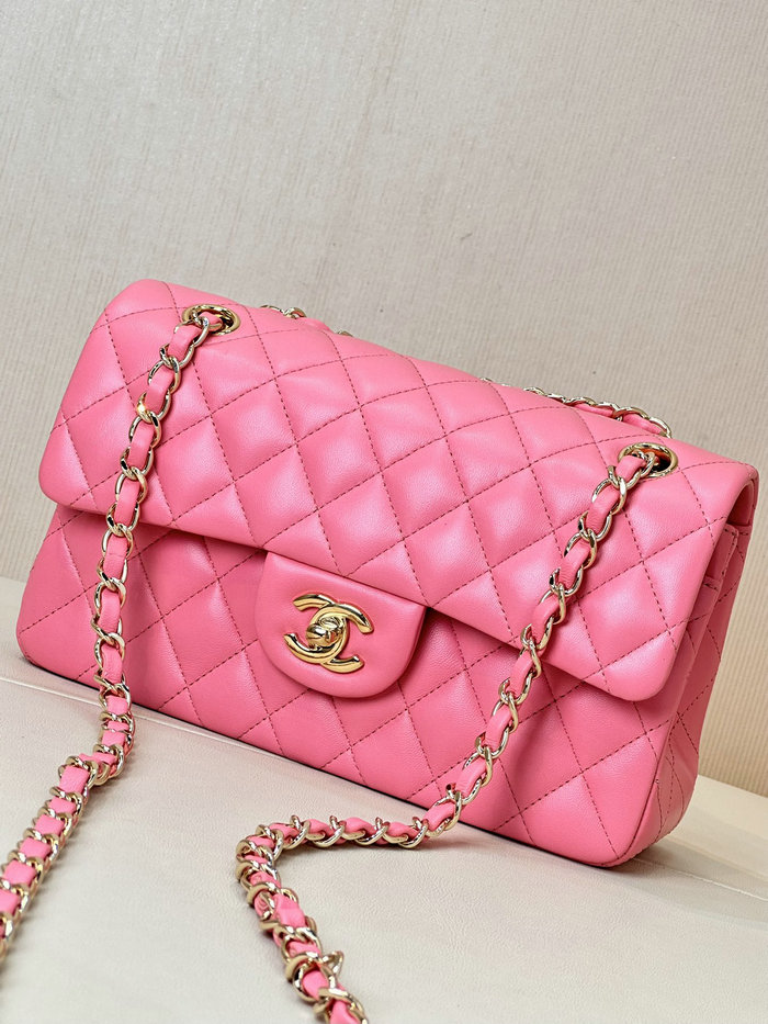 Small Chanel Lambskin Flap Bag A01117 Rose