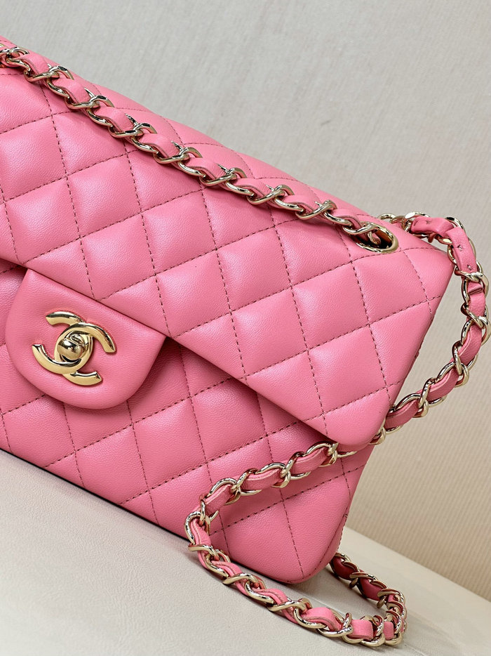 Small Chanel Lambskin Flap Bag A01117 Rose