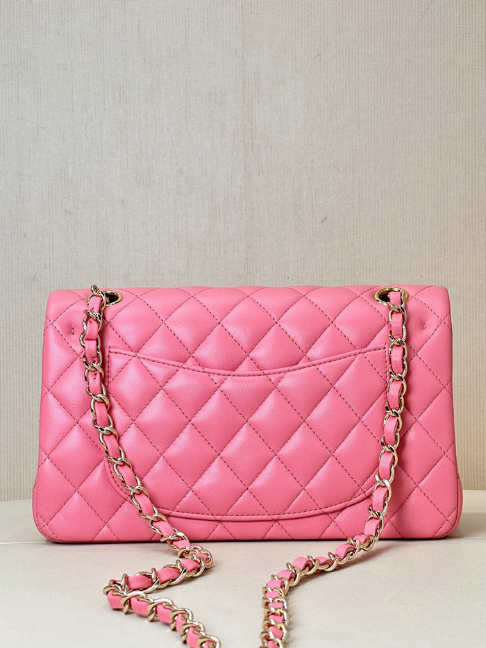 Small Chanel Lambskin Flap Bag A01117 Rose