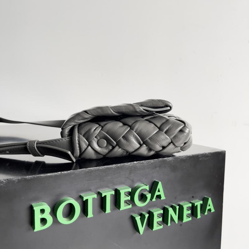 Bottega Veneta Small Rumple Messenger 787113 Dark Grey