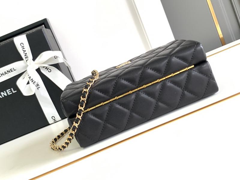 Chanle Lambskin Vanity Case AS25 Black