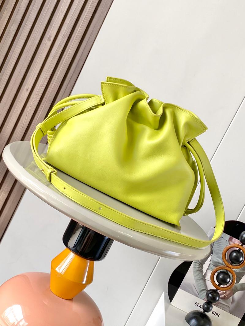 Loewe Medium Flamenco Clutch L9043 Lime Yellow