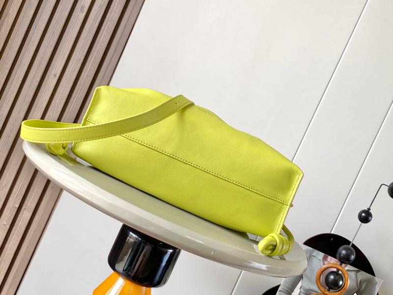 Loewe Medium Flamenco Clutch L9043 Lime Yellow