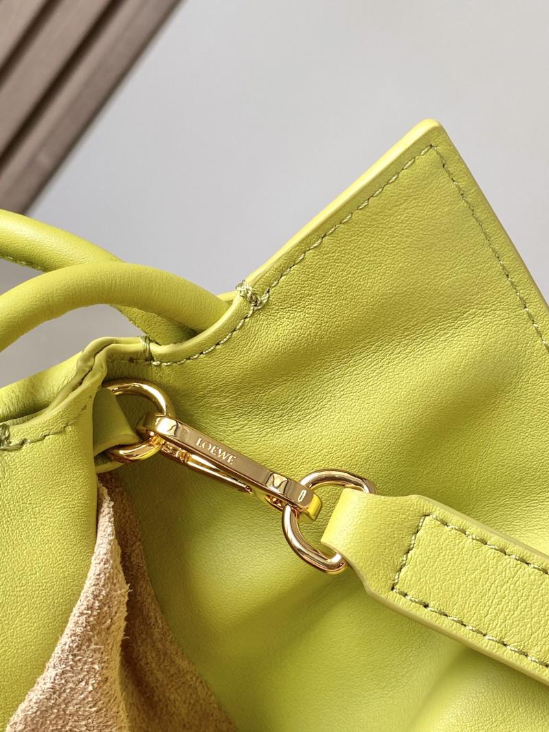 Loewe Medium Flamenco Clutch L9043 Lime Yellow