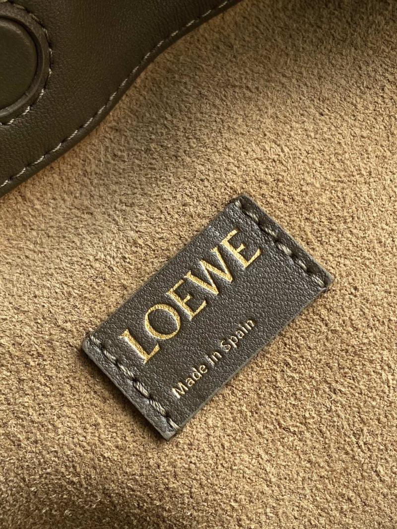 Loewe Medium Flamenco Purse L9057 Dark Khaki Green