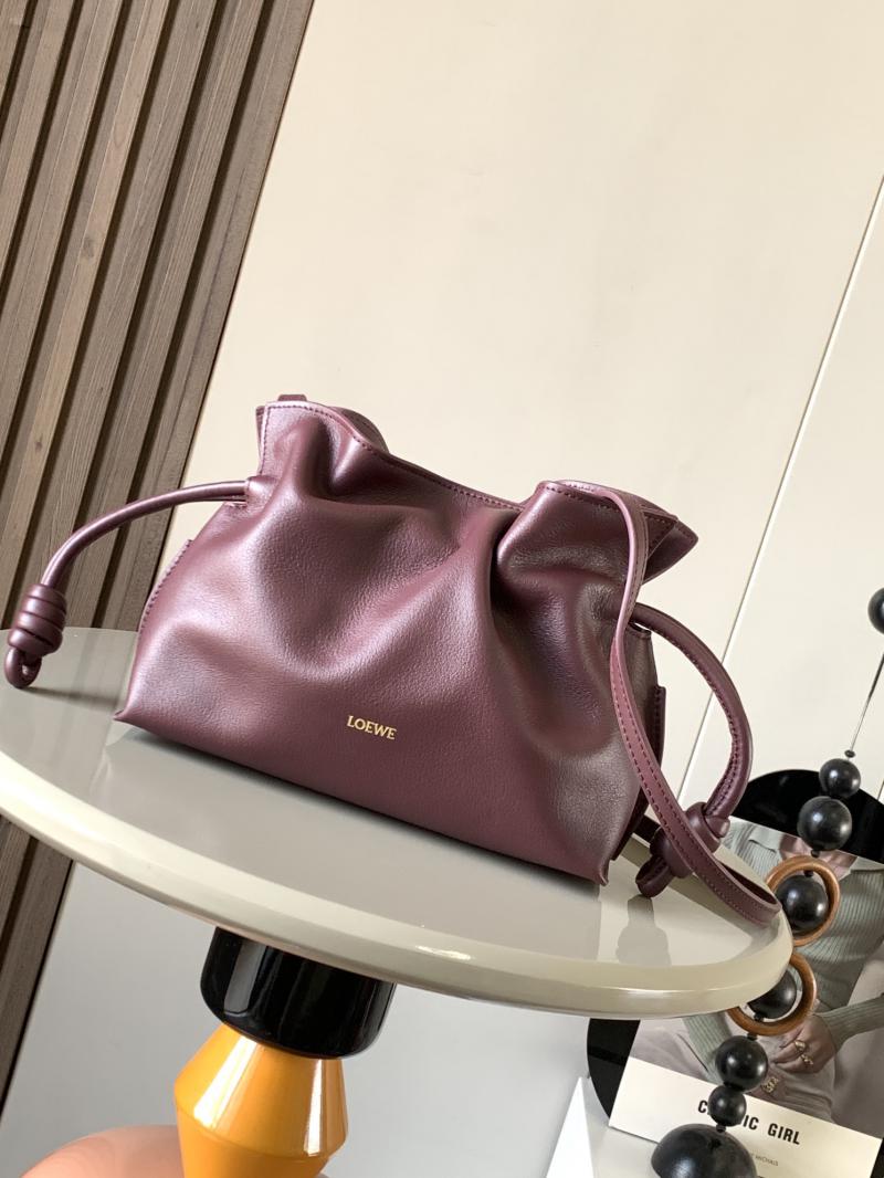 Loewe Mini Flamenco Clutch L9044 Burgundy