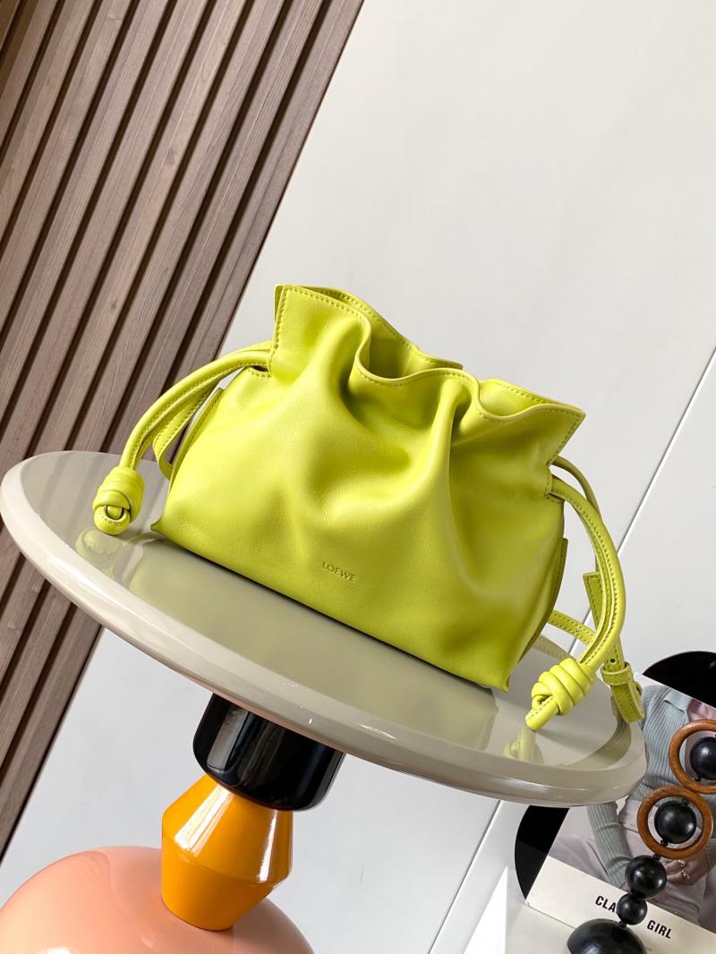 Loewe Mini Flamenco Clutch L9044 Lime Yellow