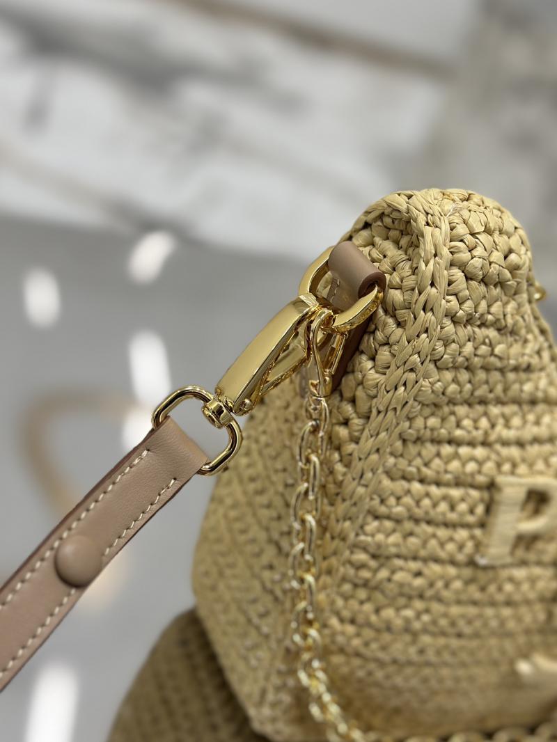 Prada Re-edition Crochet Raffia mini-bag 1BC204