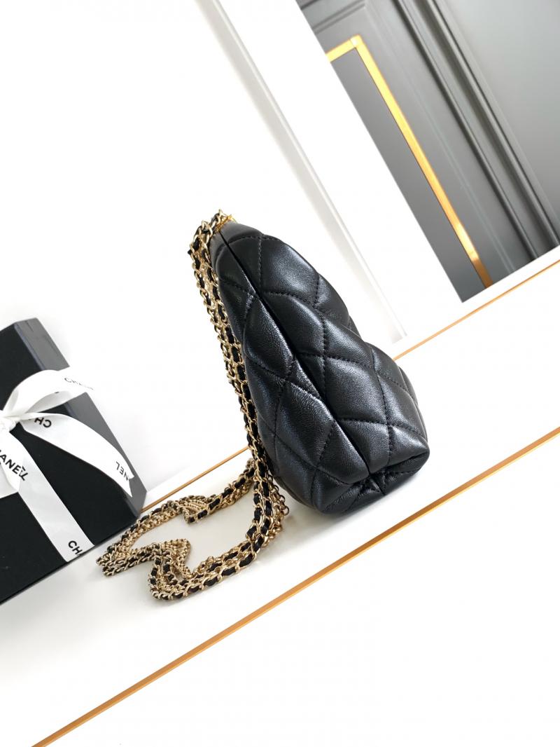 Chanel Chain Hobo Bag Black AS4966