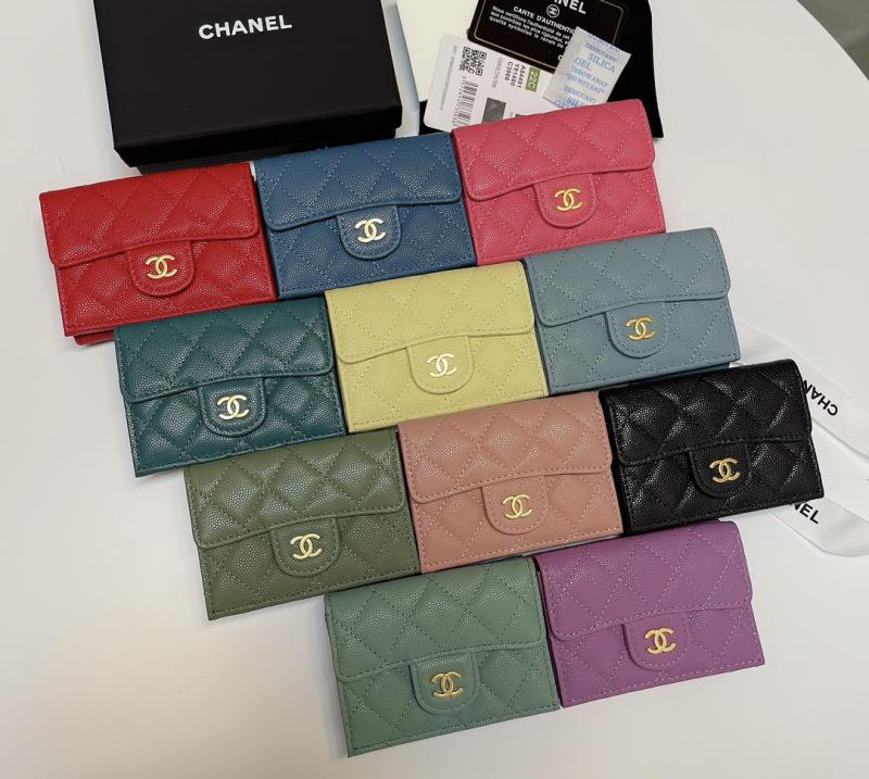 Chanel Grain Calfskin Wallet A84401