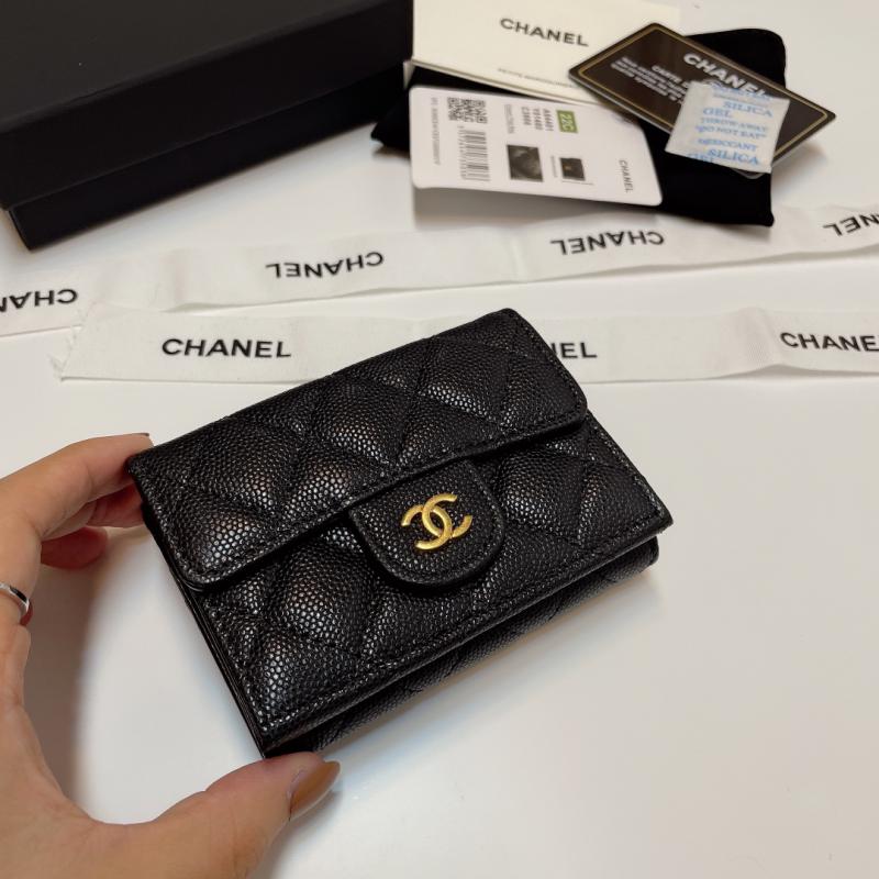 Chanel Grain Calfskin Wallet A84401