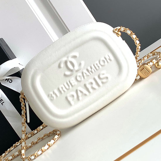 Chanel Lambskin Camera Bag AS2510 White