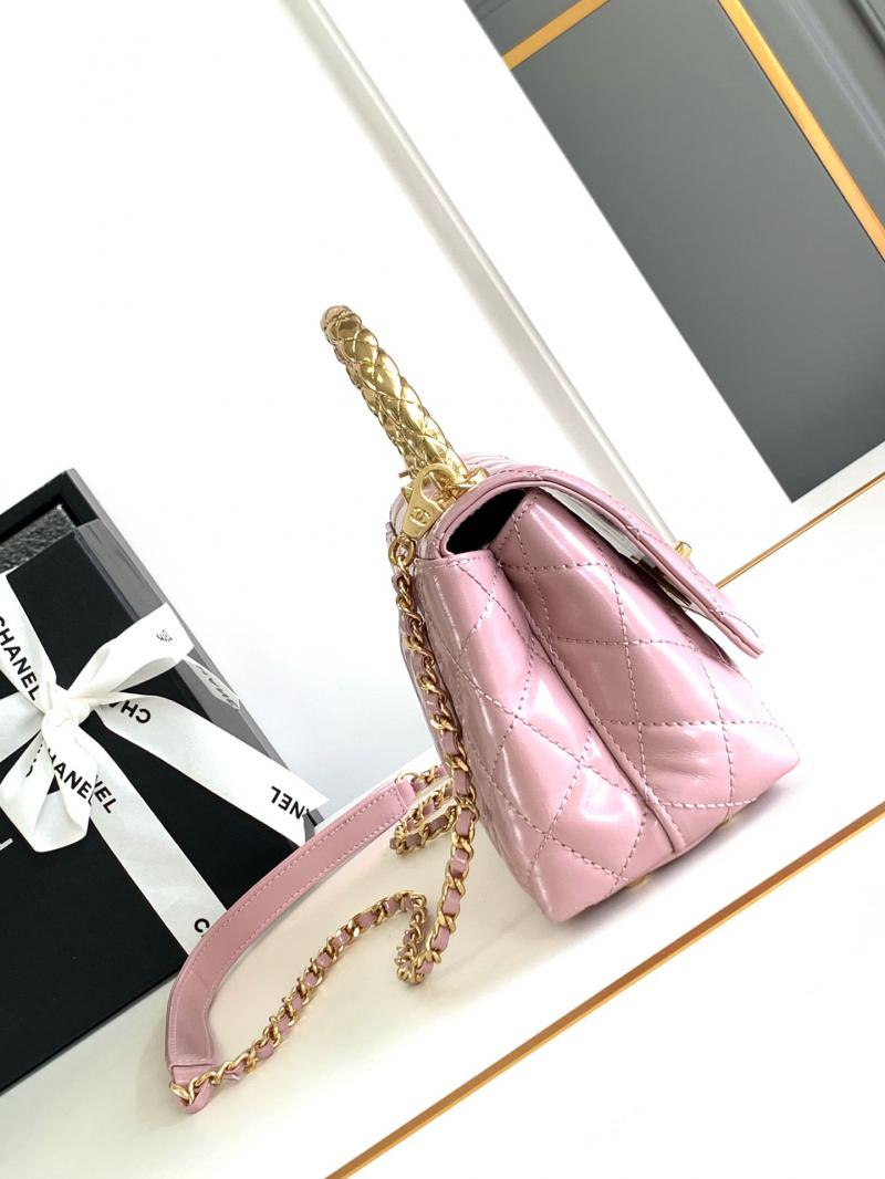 Chanel Mini Coco Handle Bag AS2215 Pink