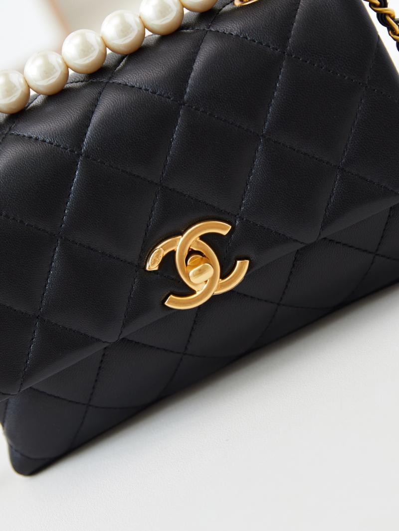 Chanel Mini Flap Bag with Top Handle AS5001 Black