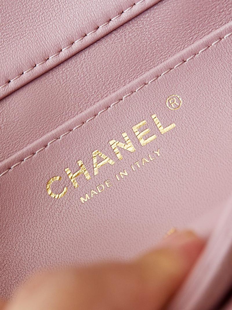 Chanel Mini Flap Bag with Top Handle AS5001 Pink