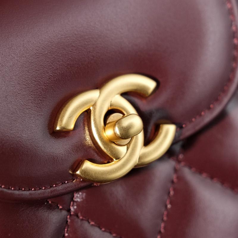 Chanel Mini Kelly Shopping Bag AS4416 Burgundy