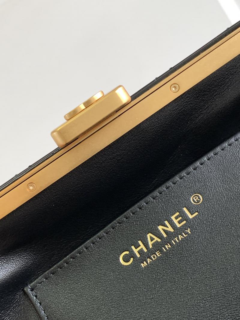 Chanel Patent Leather Shoulder Bag Black AS4479