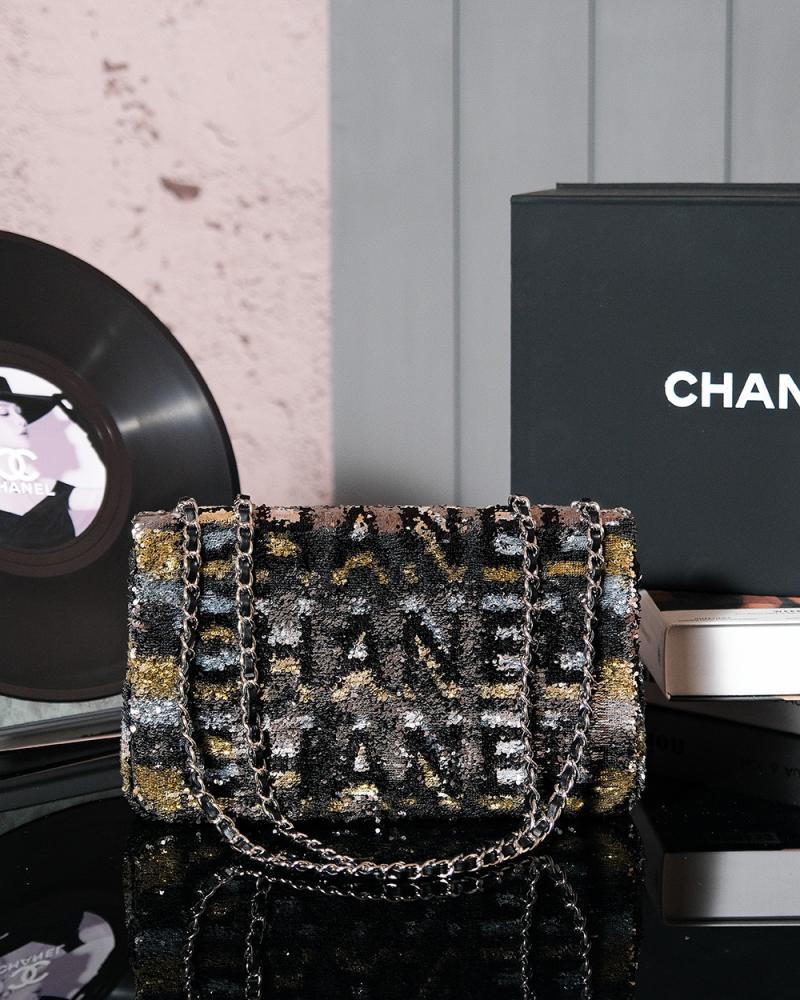 Chanel Sequins Medium Flap Evening Bag CF25