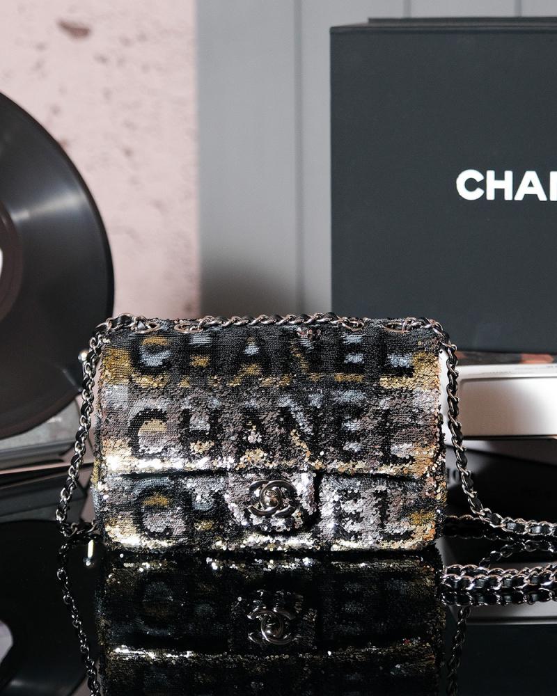 Chanel Sequins Small Flap Evening Bag CF20