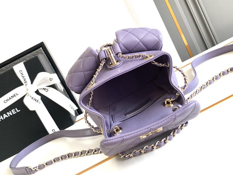 Chanel Small Backpack Purple AS3787