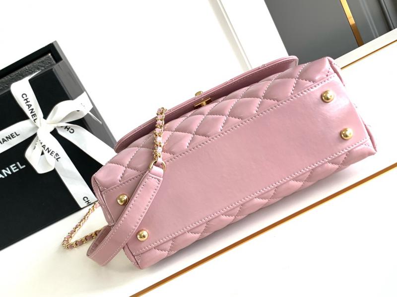 Chanel Small Coco Handle Bag A92990 Pink