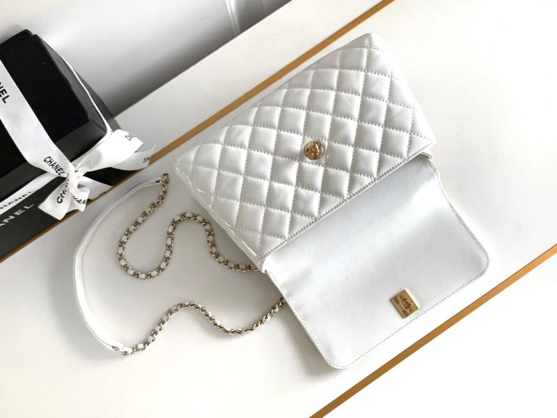 Chanel Small Coco Handle Bag A92990 White