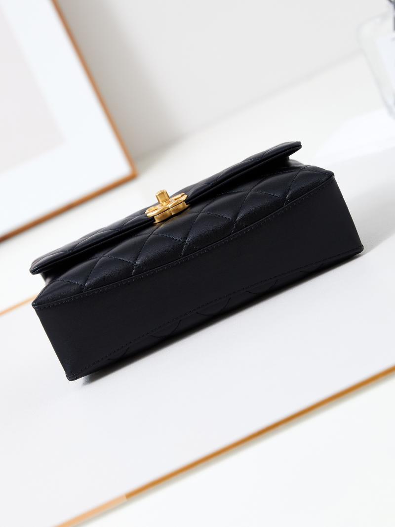 Chanel Small Flap Bag with Top Handle AS4997 Black