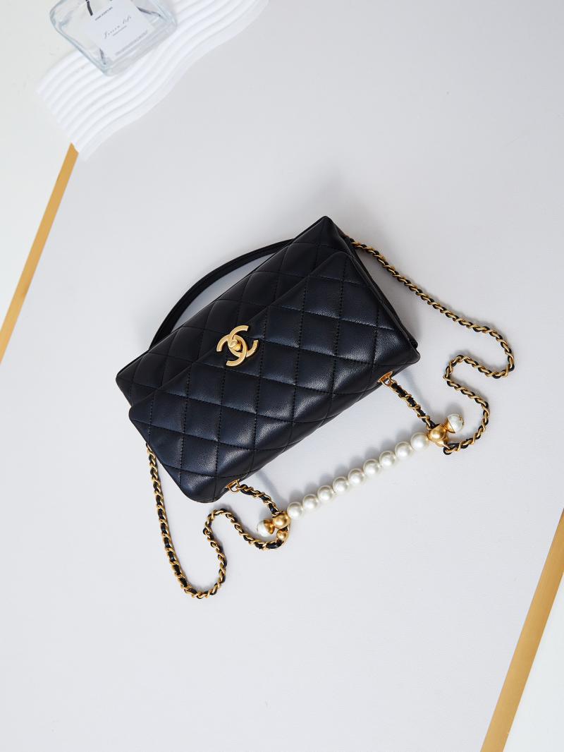 Chanel Small Flap Bag with Top Handle AS4997 Black