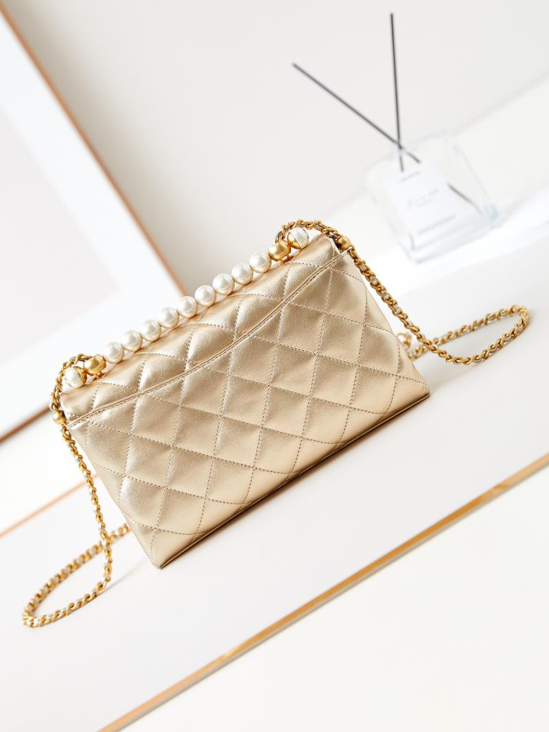 Chanel Small Flap Bag with Top Handle AS4997 Gold