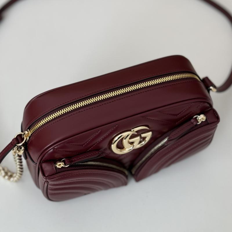 Gucci GG Marmont Small Shoulder Bag 798715 Burgundy