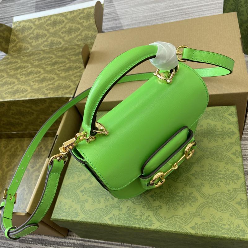 Gucci Horsebit 1955 Leather Mini Top Handle Bag 781387 Green