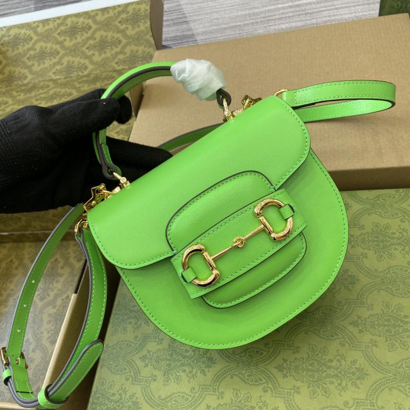 Gucci Horsebit 1955 Leather Mini Top Handle Bag 781387 Green