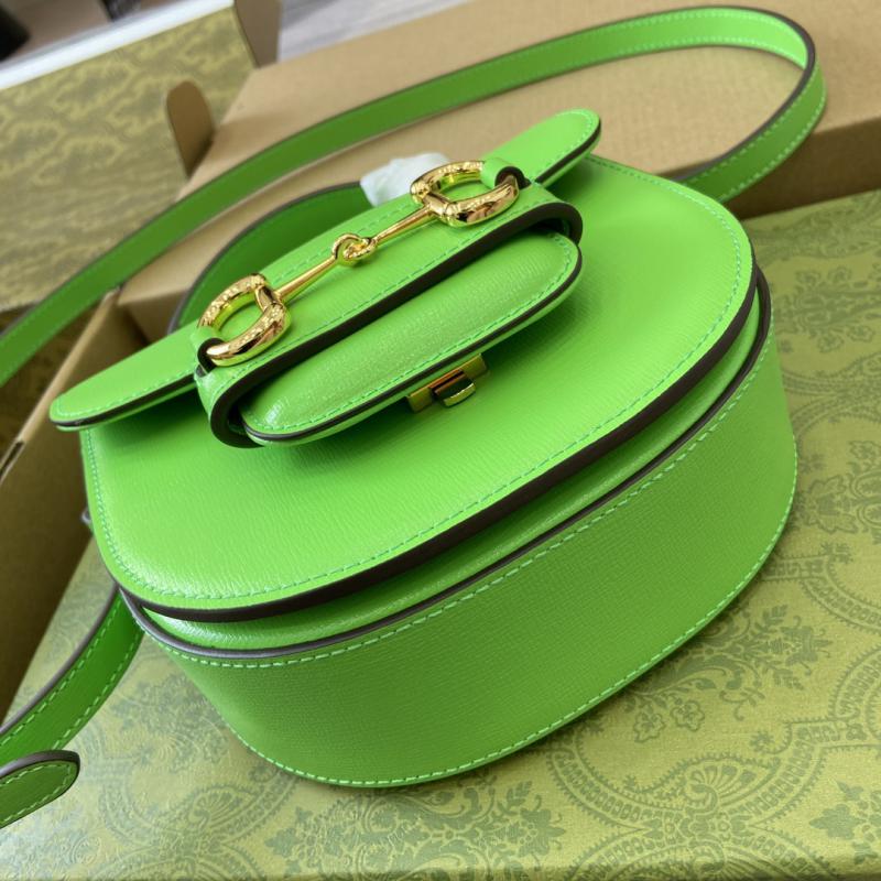 Gucci Horsebit 1955 Leather Mini Top Handle Bag 781387 Green