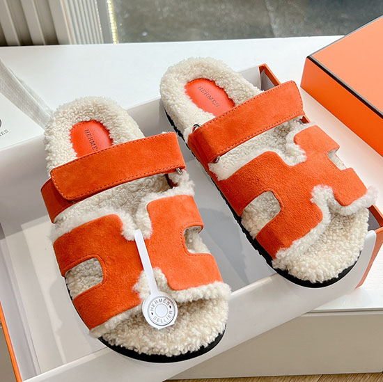 Hermes Chypre Wool Sandals SHS82001