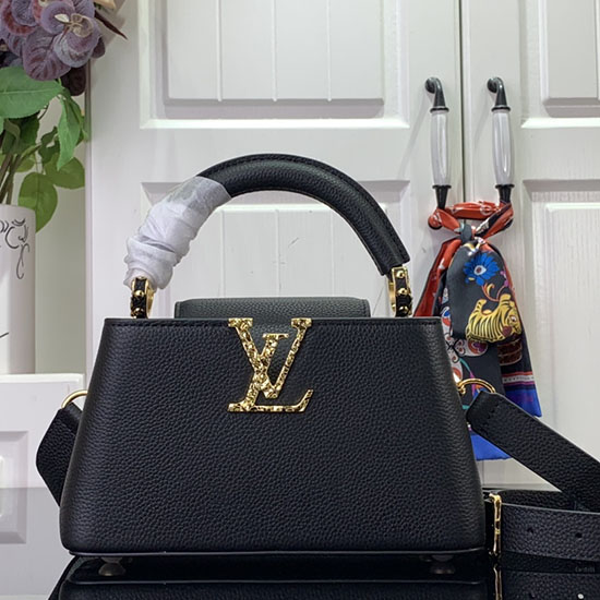 Louis Vuitton Capucines East-West Mini M24671 Black