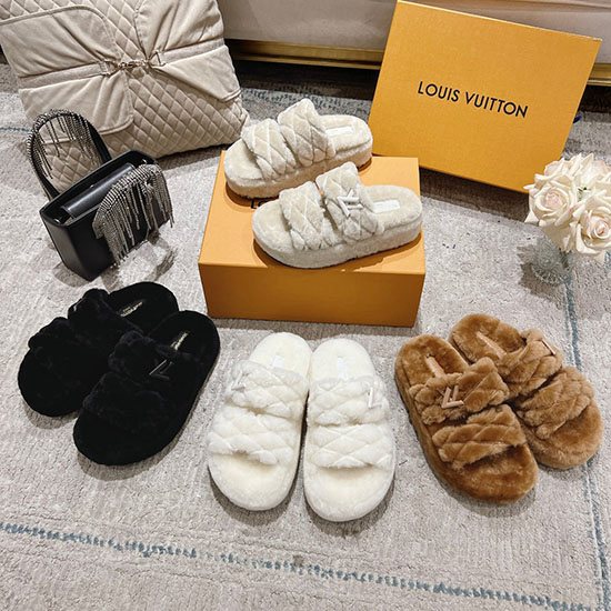 Louis Vuitton Wool Slippers SLS82603