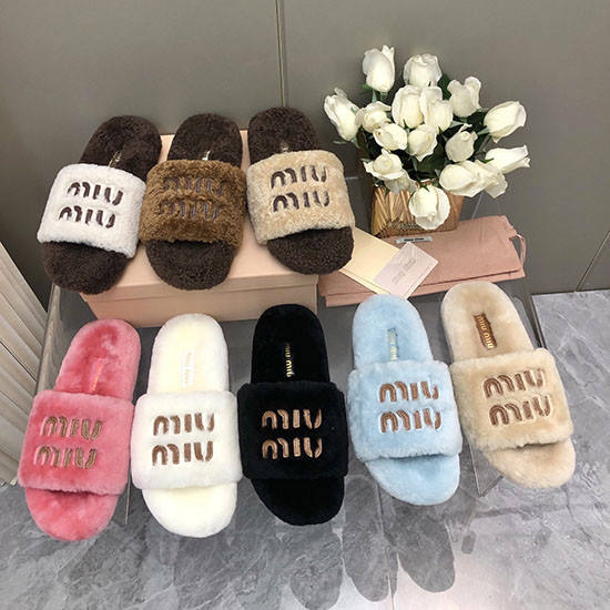 Miu Wool Slippers SMS82601