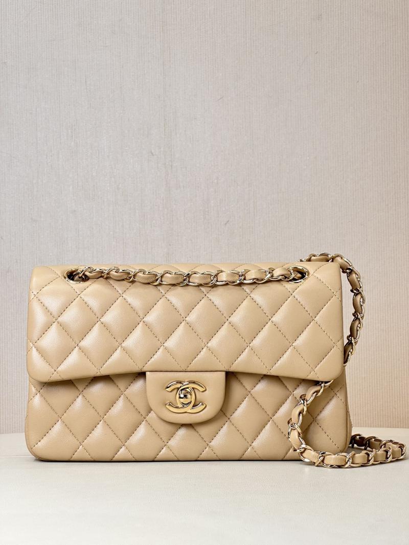 Small Chanel Lambskin Flap Bag A01117 Beige