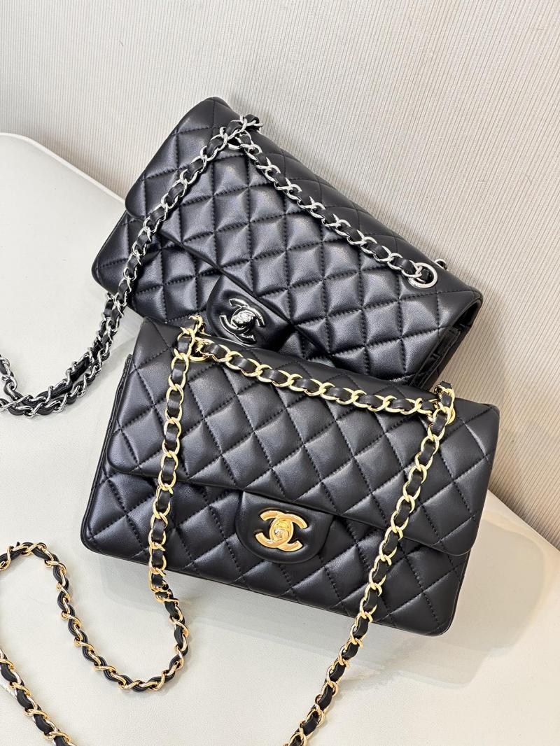 Small Chanel Lambskin Flap Bag A01117 Black