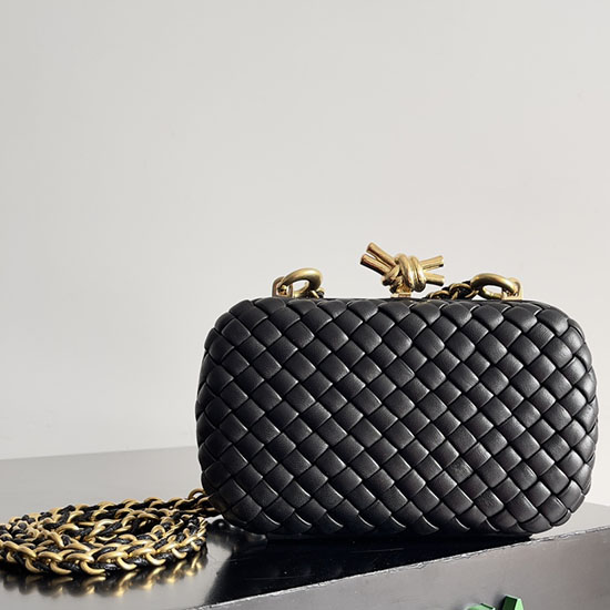 Bottega Veneta Knot With Chain 776662 Black