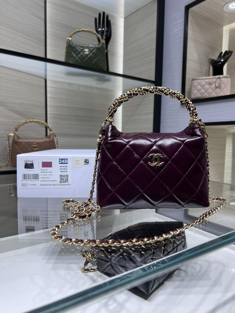 Chanel Clutch With Chain AP4189 Burgundy