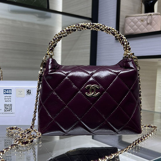 Chanel Clutch With Chain AP4189 Burgundy