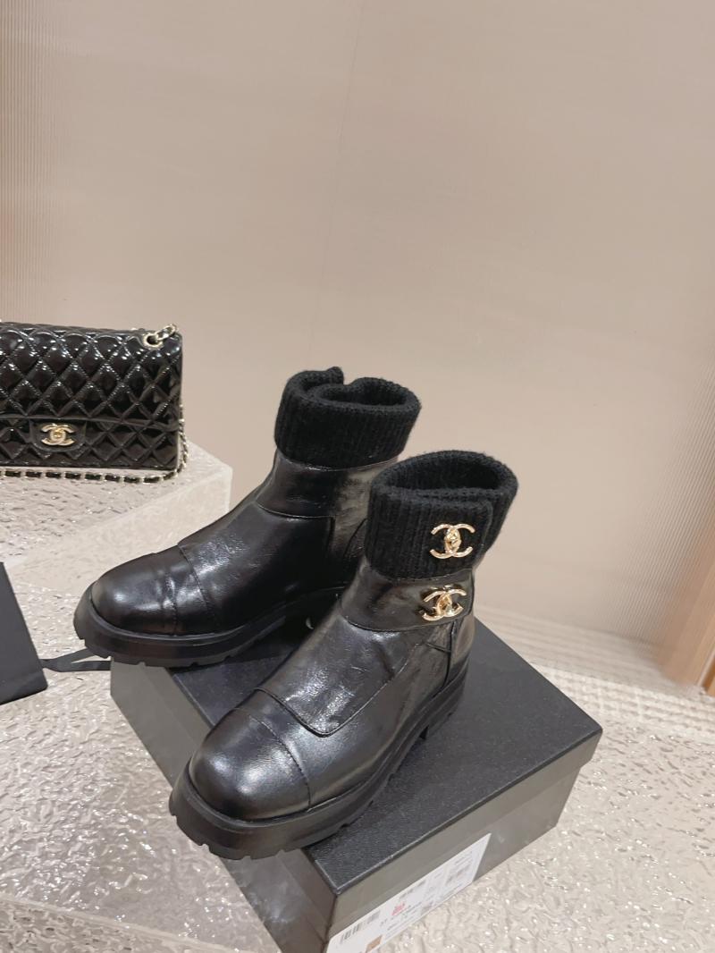 Chanel Leather Boots SCB90502