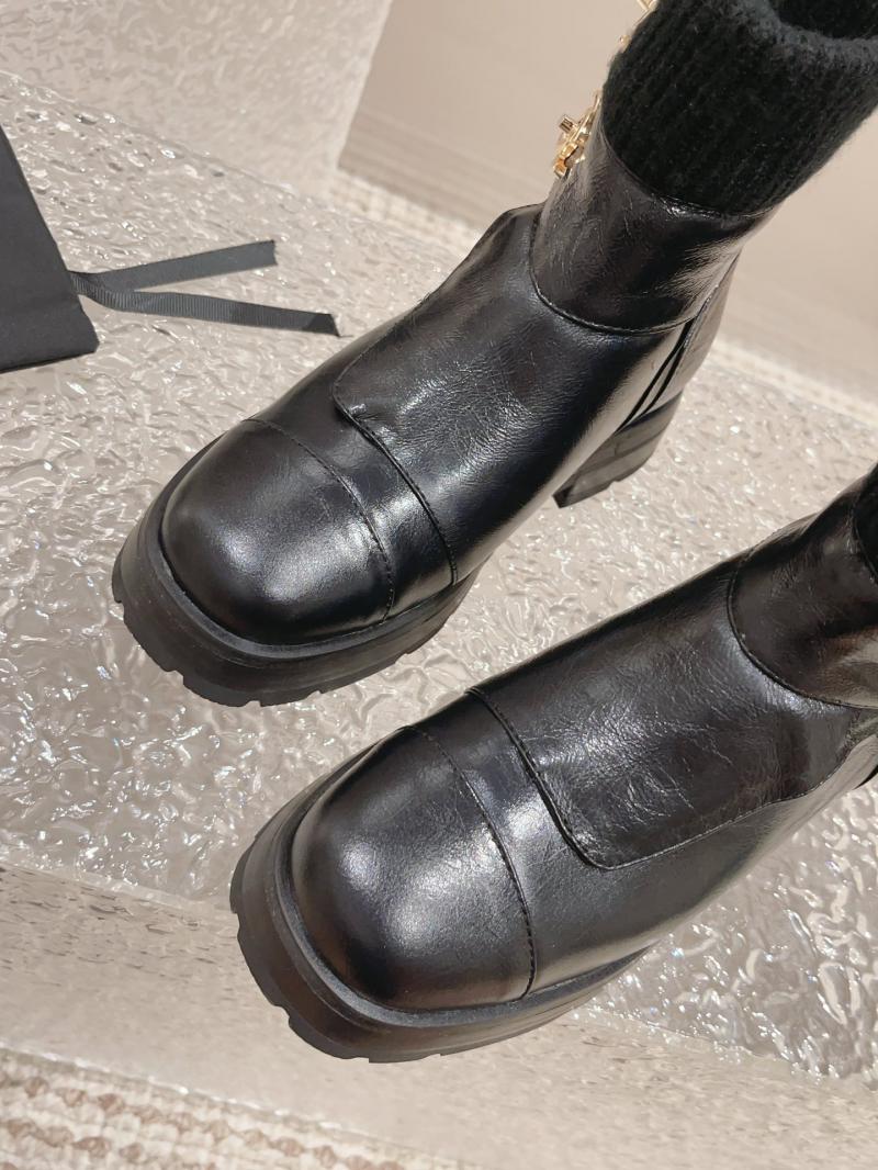 Chanel Leather Boots SCB90502