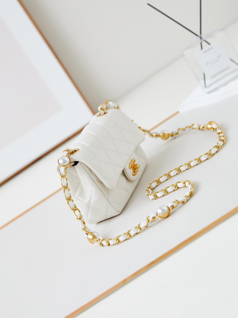 Chanel Mini Flap Bag AS4947 White