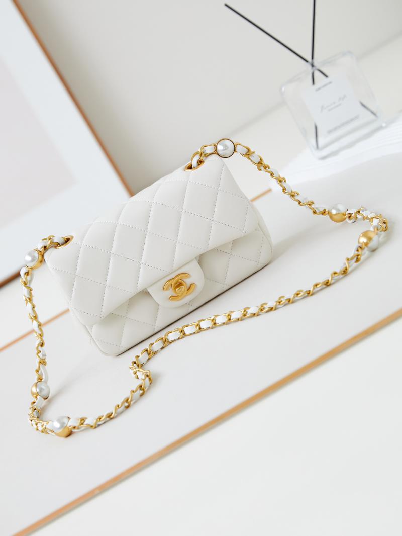 Chanel Mini Flap Bag AS4947 White