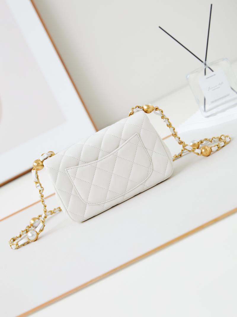 Chanel Mini Flap Bag AS4947 White