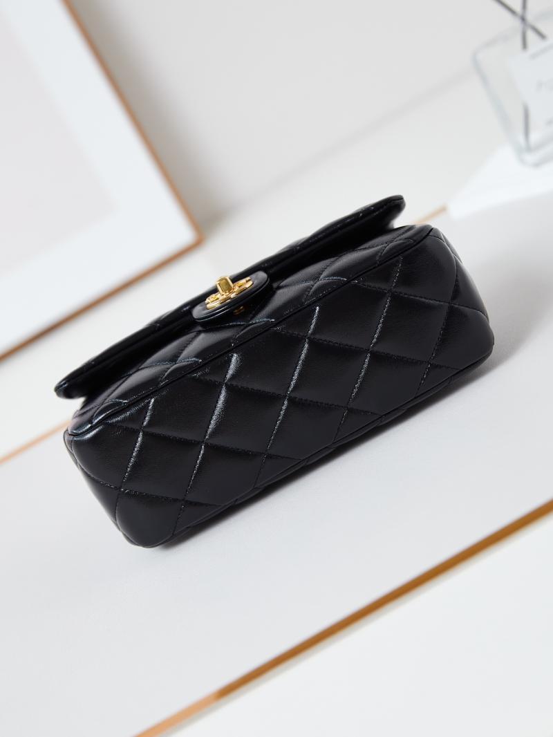 Chanel Mini Flap Bag With Top Handle AS5043 Black